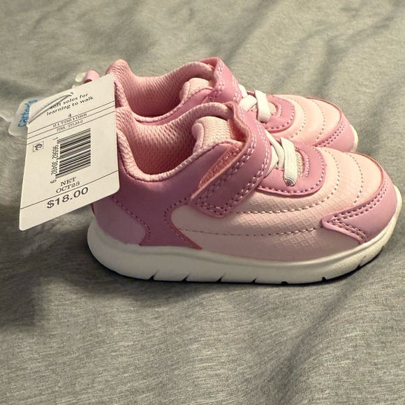 Carter's Pink and White Kids Sneakers - Picture 4 of 5
